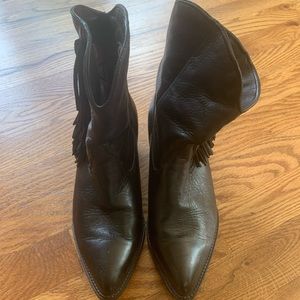 Zodiac Fringe Western Cowboy Cowgirl Boots